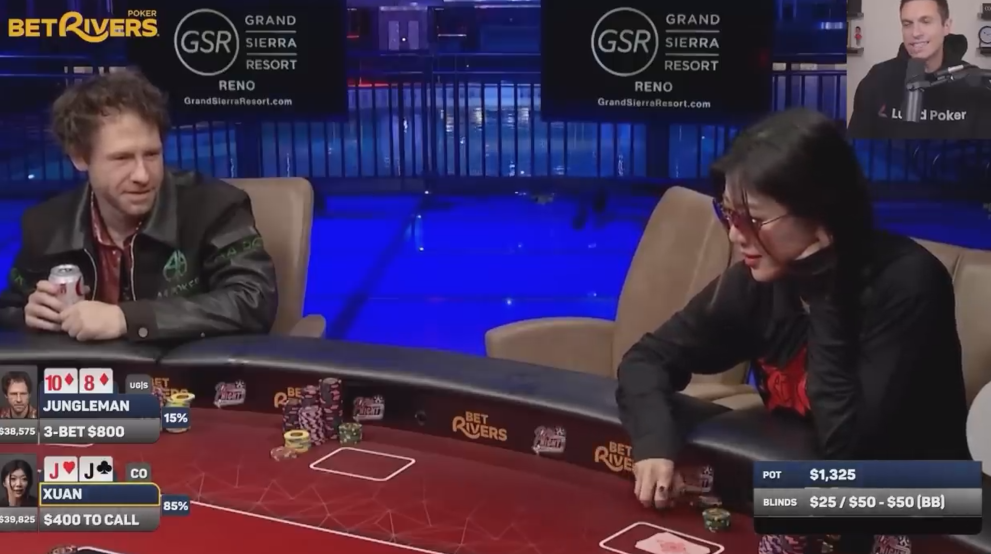 翻前3bet和4bet尺寸有猫腻，野人精准读牌打击刘璇，看似戏谑的牌局对话暗藏深意